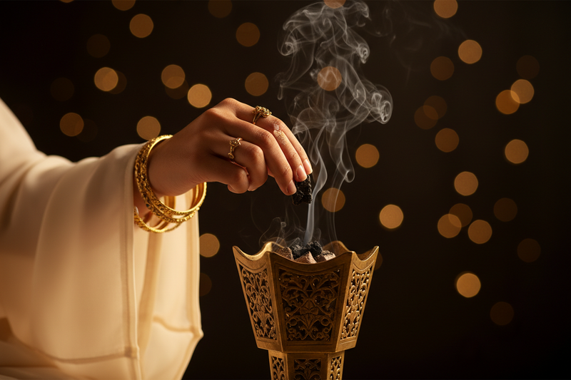 Bakhoor ritual the ancient arabian incense tradition