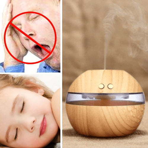 Safety warning: do not blow or touch the diffuser mist outlet near the face