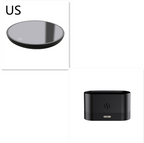 Flame mist diffuser in Obsidian Black, shown with top plate and front controls