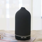 Dark gray ceramic aroma diffuser with rounded top and base control buttons