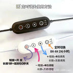 Aroma diffuser control switch with white button module and timer settings on remote