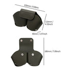 Dark green PU protective cover for AirPods Max with top strap and ear guards