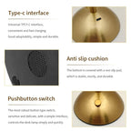 Brass lamp base with pushbutton switch and non-slip cushion pad