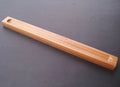 Bamboo incense box holder with open slot, minimal no-pattern design