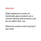 Attention: slight marks on handmade glass are normal and don’t affect use