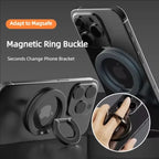 Magnetische Ring-Buckle-Standhalterung am Handy, faltbar für Tischposition