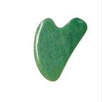Emerald Jade Glow Roller stone, green jade green gua sha shape