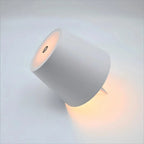 White-shade wine bottle wireless LED lamp head glowing with soft warm light