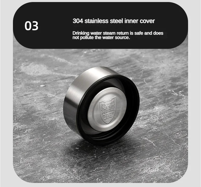 304 stainless steel inner cover viewed from thermos lid