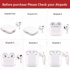 AirPods compatibility chart with illustrated cases and earbuds
