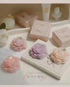 Peony sculptural scented candles, multiple pastel flower shapes with gift boxes