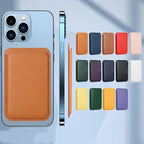 The Vanguard Magnetic Wallet en color naranja, card holder magnético en el borde del teléfono