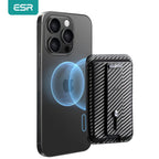 Meridian ESR Find My Wallet in carbon-fiber style, with card slot sleeve