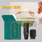 Black hair bakhoor diffuser with comb-style top and included base piece