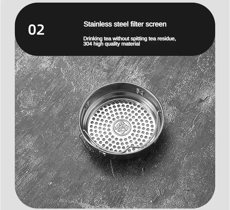 Stainless steel filter screen for thermos lid with perforations