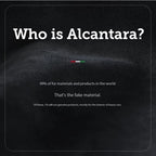Alcantara material close-up, dark textured fabric with visible fine grain
