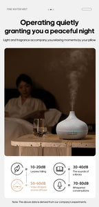 Ultrasonic aroma diffuser with fine mist and front control light