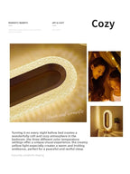 Crystal oval lamp close-up through textured panel, warm amber light