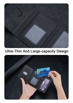 Citadel pouch magnético negro con ranura rectangular y panel interno
