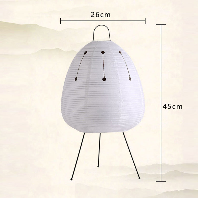 White paper lantern lamp diagram with dotted line detail; 26 cm width and 45 cm height