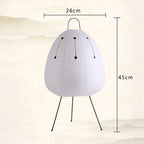 White paper lantern lamp diagram with dotted line detail; 26 cm width and 45 cm height
