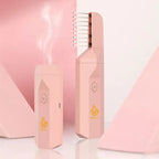 USB aromatherapy burner in light pink, two units showing side vent openings and power button.