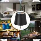 Black wine bottle LED lamp with multi-color lights for living room, bedroom, bar