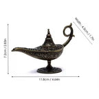 Arabian Lamp Cone Burner dimensions: 11.8 cm long, 7.2 cm tall, 4.3 cm wide