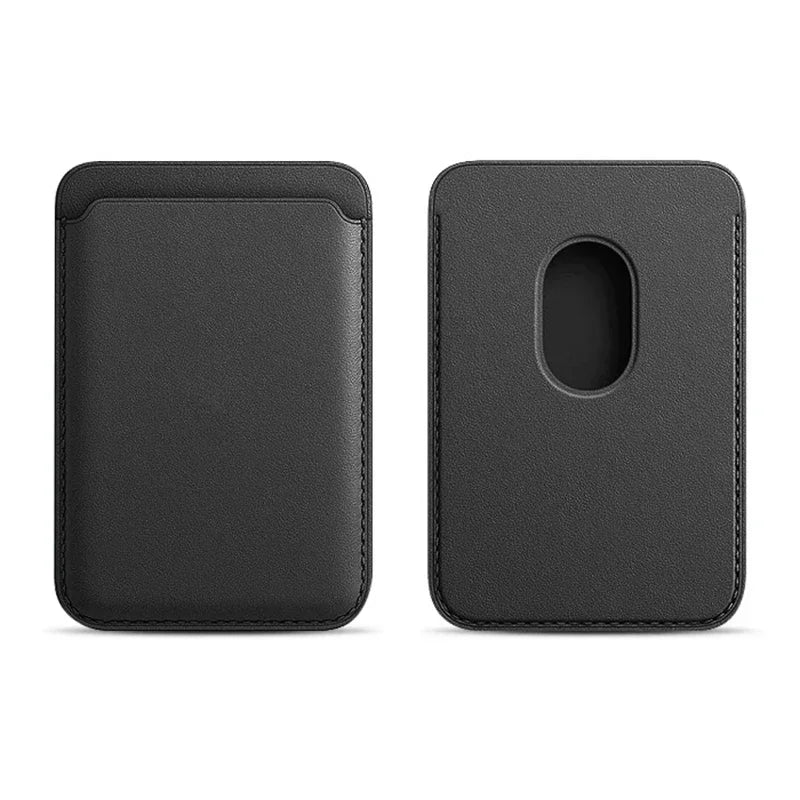 The Vanguard Magnetic Wallet, black slim card holder with magnetic closure slot