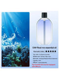 Sky-blue essential oil refill bottle for aroma diffuser, 50 ml