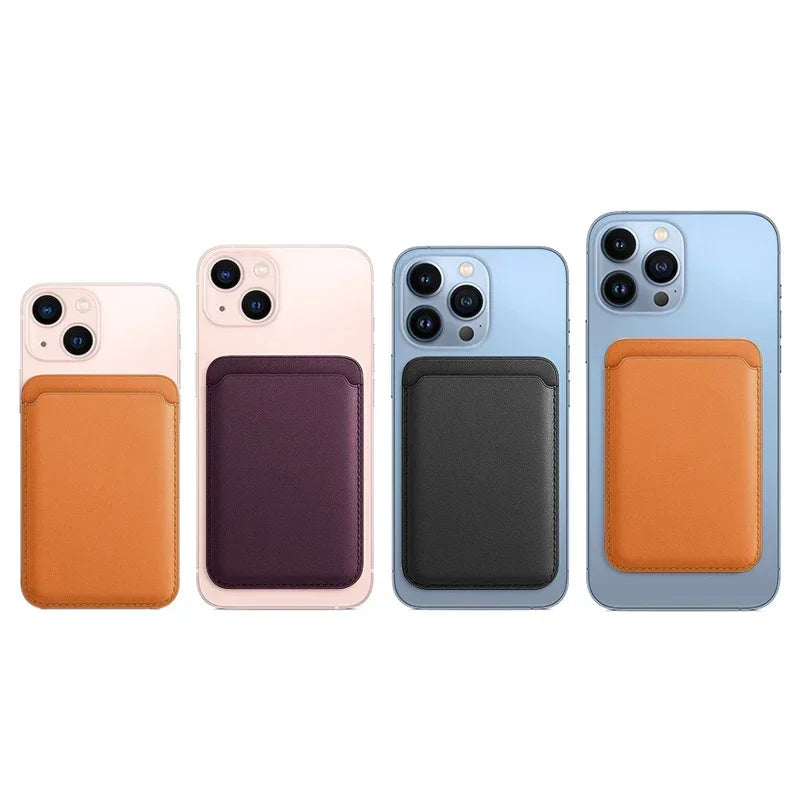 The Vanguard Magnetic Wallet: portatarjetas magnético en tonos naranja, morado y gris