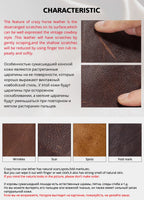 Slim leather passport wallet leather surface examples: wrinkles, scars, spots, fold marks